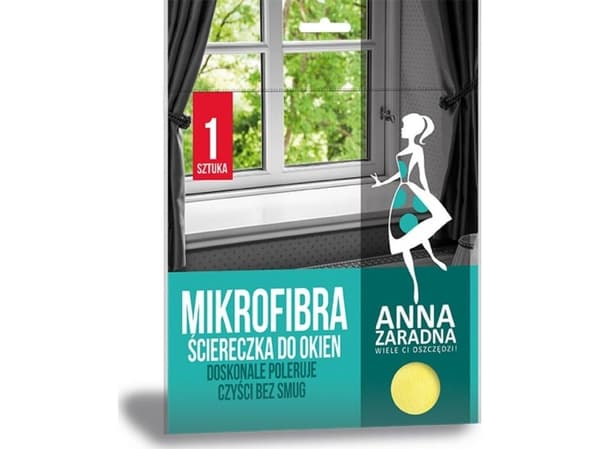 ANNA ZARADNA mikrofiber vindusklut - 1 stk