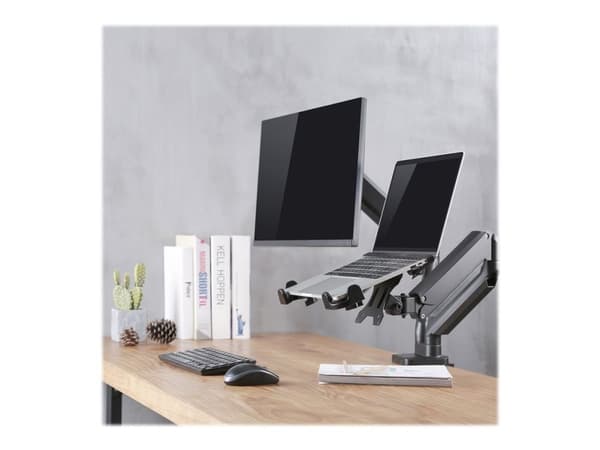 Maclean MC-836 - Monteringskomponent (stropper, holder) - for notebook - svart - skrivebordsstativ