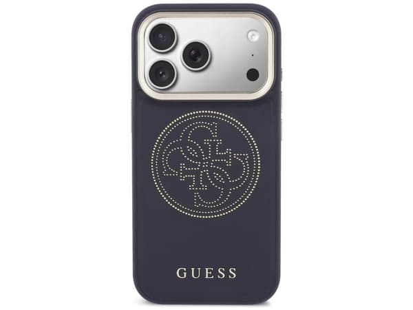 Guess perforert 4G MagSafe-deksel for iPhone 17 Pro - blå