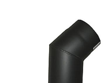 MB Sorte røgr. 150mm knærør 45 - knærør 45ø
