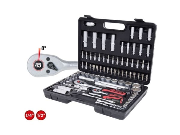 KS Tools 917.0796, Støpselsett, 96 hoder, Kromvanadiumstål, 6,3 kg