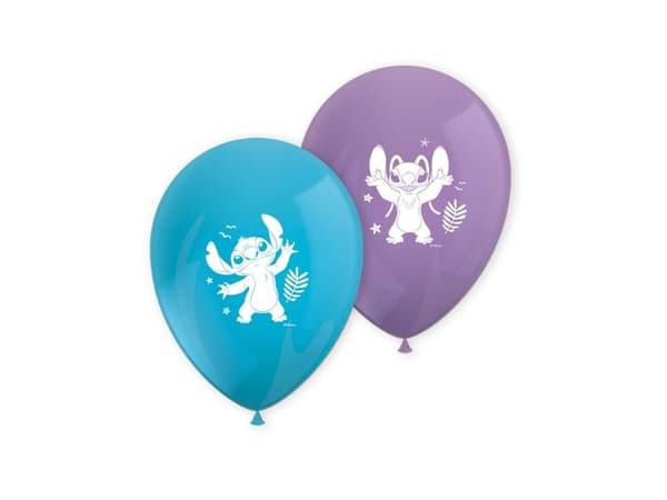 Stitch & Angel balloner, 8 stk