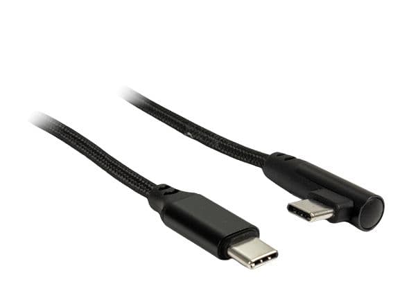 Inter-Tech - USB-kabel - USB-C (hane) rak till USB-C (hane) vinklad - 1 m
