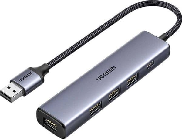 Ugreen USB HUB Splitter - 4x USB 3.0 grå (CM473 20805)