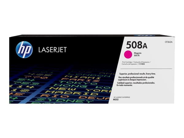 Lasertoner HP 508A CF363A, 5.000 sidor, Magenta