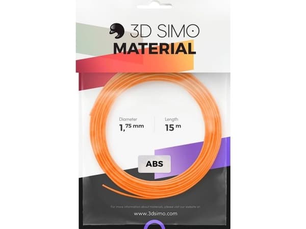 3DSimo 3DSimo ABS II -filamentti – oranssi, musta, valkoinen, 15 m