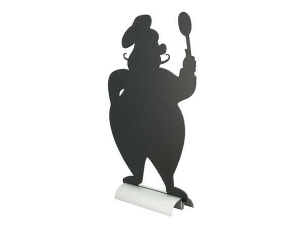Securit® silhouet CHEF bordskilt med alufod