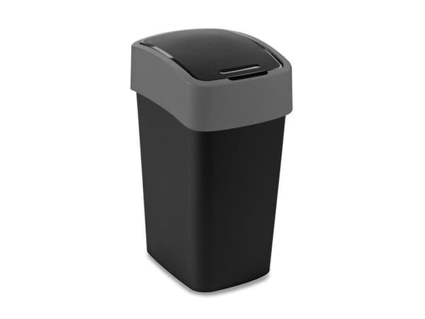 CURVER Flip Bin søppelbøtte 25 L svart/sølv
