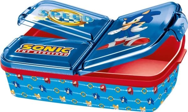 Sonic sandwichboks i flere rom, 18 x 13 cm