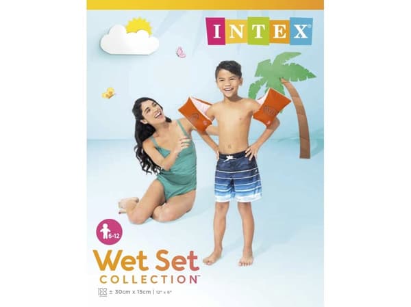 ARMRINGER INTEX ORANGE DELUXE 6-12 ÅR