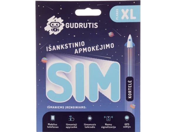 GUDRUTIS CARD PREPAYD GUDRUTIS SIMXL