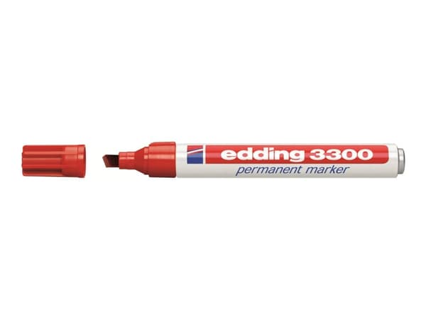 edding 3300 - Markering - permanent - röd - 1-5 mm