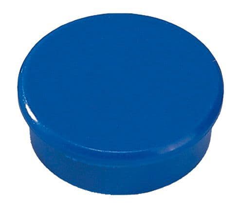 Magnet Dahle, rund, 24 mm, blå, pakke a 10 stk.