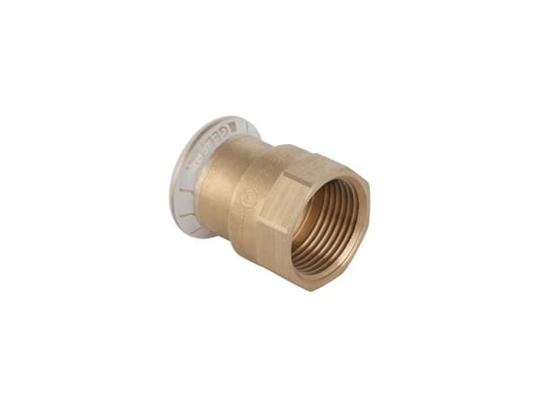 15 mm x 3/4" Overgang CU muffe/muffe Mapress