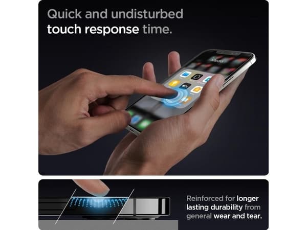 Spigen AGL01801, Apple, iPhone 12 / iPhone 12 Pro, Transparent, 2 styck