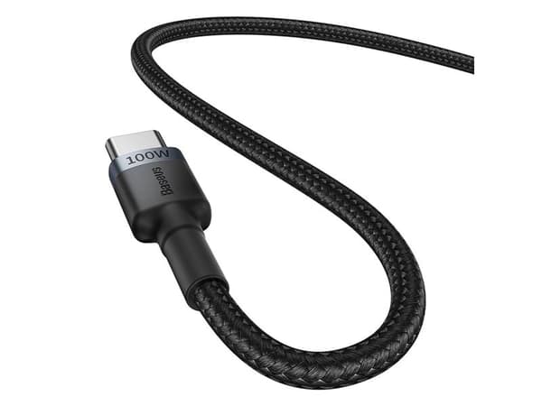 Baseus Cafule, 2 m, USB C, USB C, 480 Gbit/s, Svart, Grå, Röd