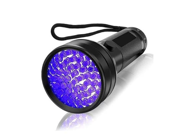 Wozinsky WLT-51L IP65 UV Flashlight for Trace Detection - Black