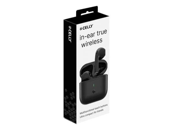 Celly COMPACTBK, Trådløs, Samtaler/musikk, 29 g, Hodetelefoner, Sort