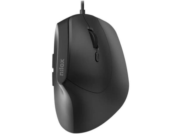 Nilox MOUSB3013, Optinen, USB A-tyyppi, 3600 DPI, Musta