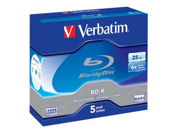 Verbatim - 5 x BD-R - 25 GB 6x - cd-levyt - cd-levyt