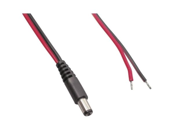 Conrad TC-2511230, Pienjännitekaapeli, musta, Punainen, 1 m