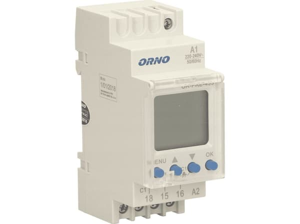 ORNO ELECTRONIC DIN-skene-programmerare