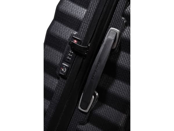 Samsonite Lite-Shock Spinner, resväska, Sort, Stor, polypropen (PP), 4 hjul, vridbara hjul