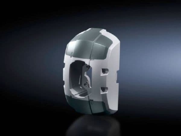 Rittal CP 6206.800, Støpt aluminium, Plast, Grå, Hvit