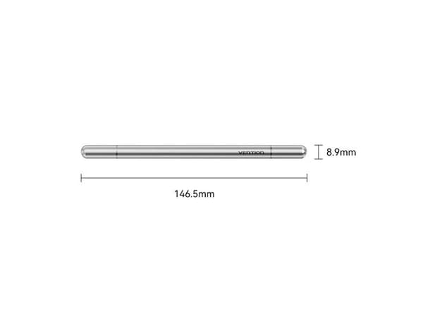 Stylus Vention 2-i-1 i aluminium grå