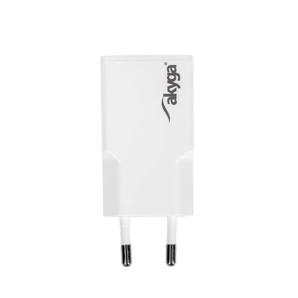 Akyga USB-laddare 30 W USB-C®, USB-A Vit, Automatisk, Växelström, Vit