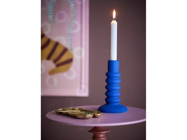 BLOOMINGVILLE Thorne ljusstake, blå, stengods