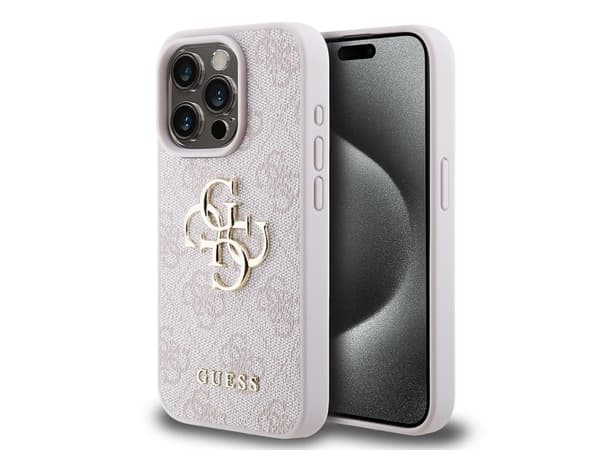 GUESS , Etui, Apple, Apple iPhone 15 Pro, 15,5 cm (6.1"), Rosa