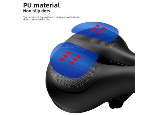 Rockbros pyörän satula AQ-6090R (musta/punainen)