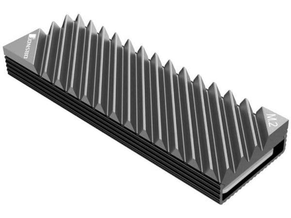 Jonsbo M.2-3 GREY, Kjøleribbe/Radiator, Sort, Grå