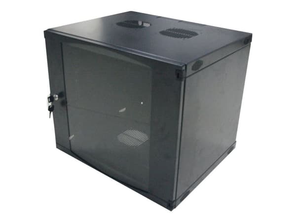 LogiLink - Skåp - väggmontering - mörkgrå, RAL 7021 - 9U - 19"