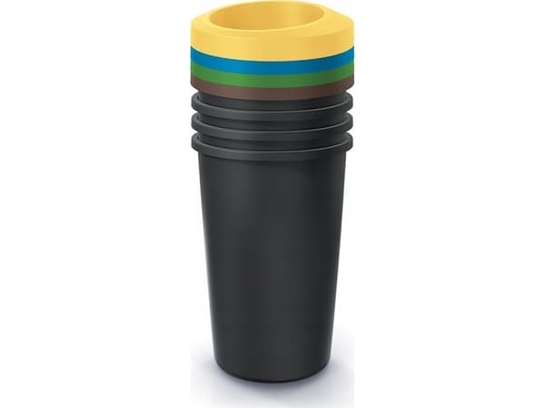 Prosperplast søppeldunk AVFALLSBINNER 4X45 L COMPACTA R SORTIBOX FARGE