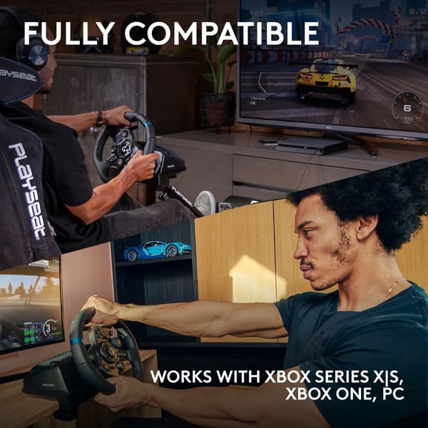 Logitech G923 - Pyörä- ja poljinsarja - langallinen - PC:lle, Microsoft Xbox Onelle