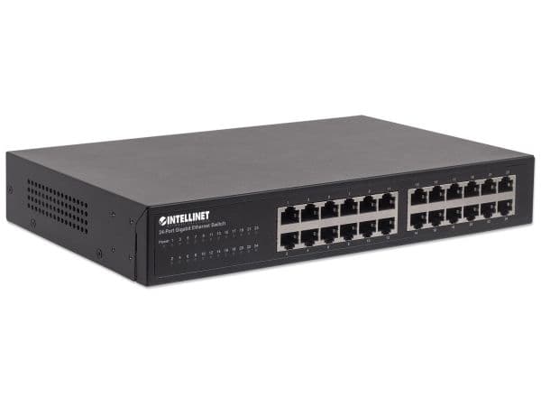 Intellinet 561273, Gigabit Ethernet (10/100/1000), Full duplex, Rackmontering