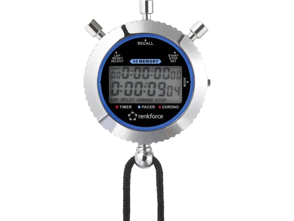 Renkforce RF-SW-200 Stopur digital Sølv