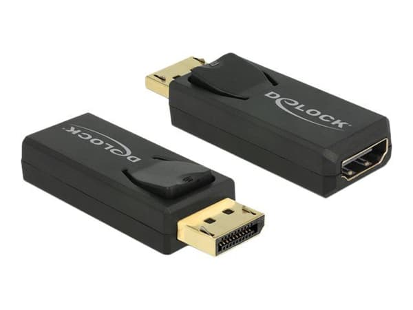 DeLOCK 65573, Displayport 1.2, HDMI, Musta