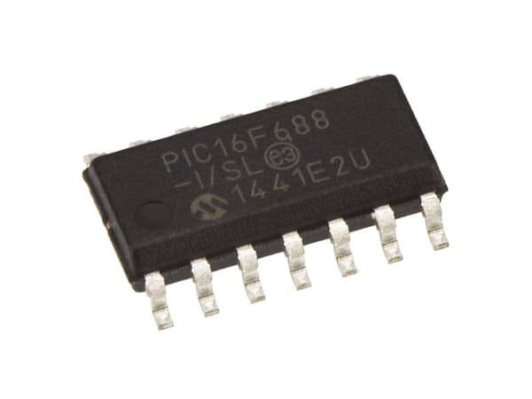 Microchip Technology 8bit PIC MicrocontrollerPIC16F20MHz4096 x 14 words256 B Flash14-Pin SOIC