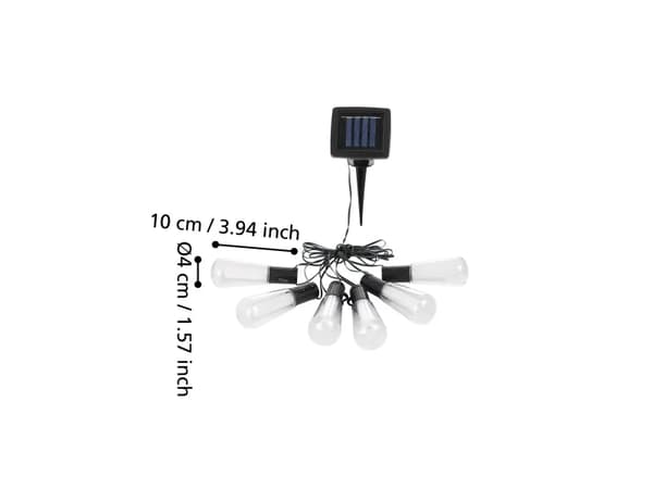 EGLO SOLCELLSLJUSKEDJA 6L VIT
