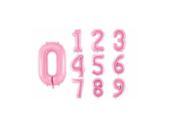 Folieballong 7 rosa 86 cm