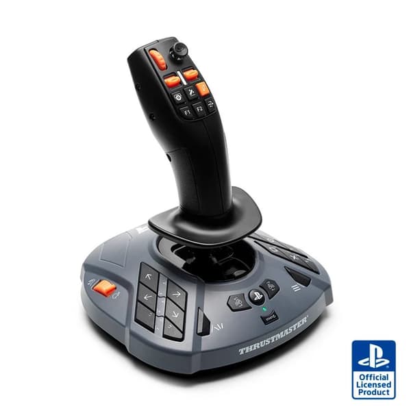 Thrustmaster SimTask FarmStick P, Maatalouskoneen tikku, Musta, Harmaa, Thrustmaster T128, Thrustmaster T248, 185 mm, 190 mm, 230 mm