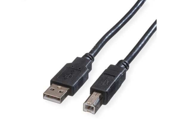 ROLINE 11.02.8818, 1,8 m, USB A, USB B, USB 2.0, uros/naaras, musta