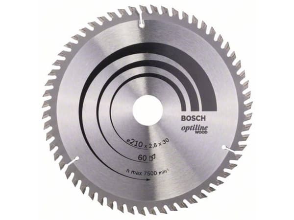 Bosch OPTILINE RUND RING Ø210X2,8X30MM 60T