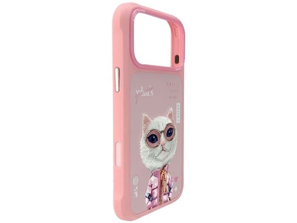 Nimmy Cool&Cute 2.0 katte-deksel til iPhone 17 Pro Max - rosa