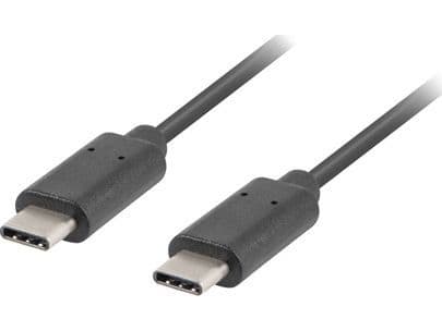 Lanberg - USB-kabel - USB-C (hann) til USB-C (hann) - USB 2.0 - 50 cm - svart