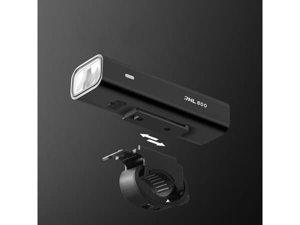 Rockbros frontlykt 24710012001 800 lm + USB-C - USB-A-kabel - sort