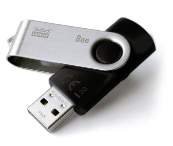 GOODRAM UTS2 - USB flash-enhet - 8 GB - USB 2.0 - svart